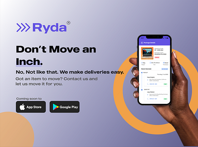 Ryda App Social Media Banner branding illustration product design promo socialmedia ui