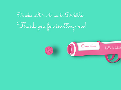 Hello Dribbble! design dribbble hello hello dribbble illustration shot