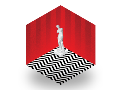 Twin Peaks - Isometric Black Lodge black lodge illustrator isometric logo twin peaks vector