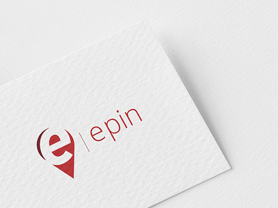e pin Location Logo with Technology