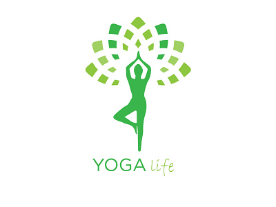 yogalife beauitiful branding company company branding design icon illustration logo minimal vector
