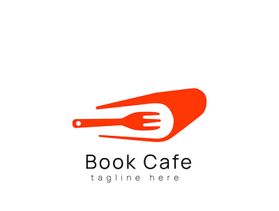 Book Cafe creative creative logo design flat food food app logo resturant logo vector