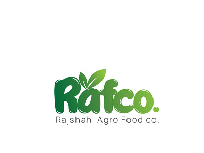 Rafco agricultural agro eco food fram fruit graphic design green logo natural typography