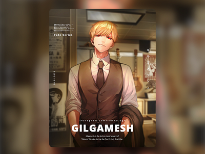 Gilgamesh GFX animation anime anime web animegfx branding character design gfx graphic design motion graphics typography