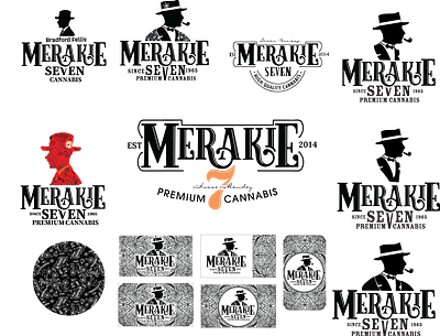 Merakie 7 Designs branding design illustration logo typography
