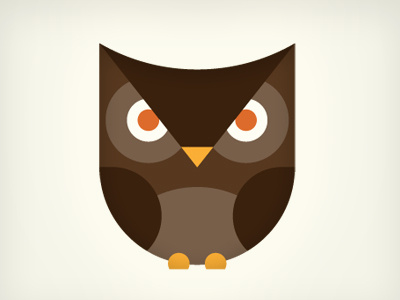 owl animal icon illustration skwirrol vector