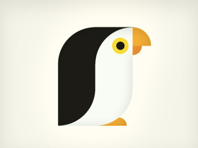 penguin animal icon illustration skwirrol vector