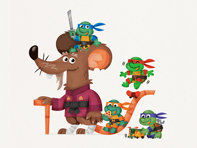 splinter cowabunga donatello eva galesloot leonardo michelangelo raphael skwirrol splinter tmnt