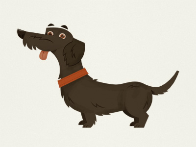 woof dog illustration skwirrol