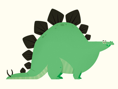 dino dinosaur illustration skwirrol stegosaurus