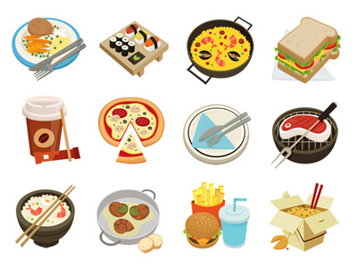 food icons food icon illustration nosh skwirrol
