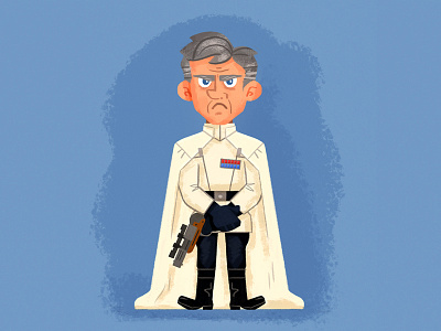 director krennic fanart illustration krennic mendelsohn rogueone skwirrol starwars