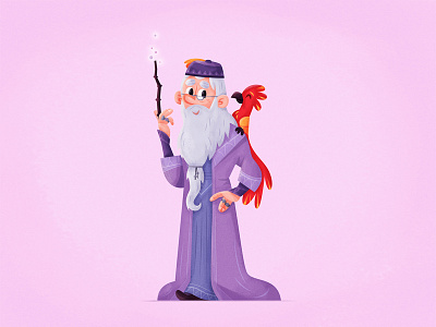 dumbledore! albus dumbledore fanart harrypotter skwirrol wizard
