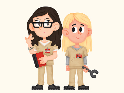 i heart you alexvause cutecouples illustration oitnb piperchapman skwirrol vauseman