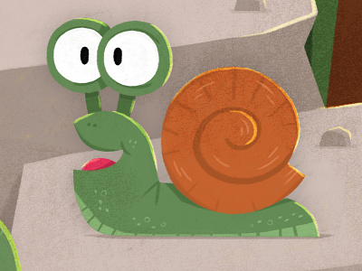 snail eva galesloot illustration skwirrol