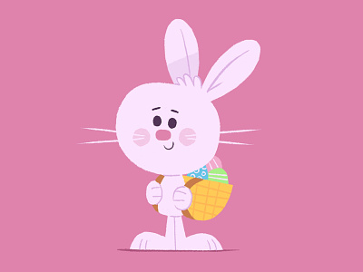 happy easter! character illustration procreate skwirrol