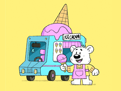 ice cream truck character eva galesloot skwirrol