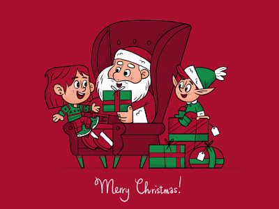 Merry Christmas! christmas eva galesloot holidays illustration skwirrol