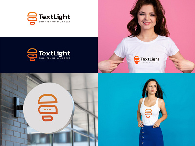 TextLight Logo - Logo Design - Business Logo - Branding - Logo abstract brand identity branding business logo design graphic design illustration logo logo design plus ui ux vect vector