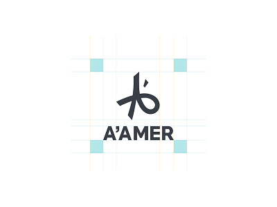 A'amer logo design anatomy 1