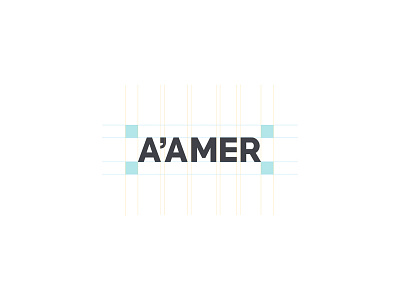 A'amer logotype design anatomy