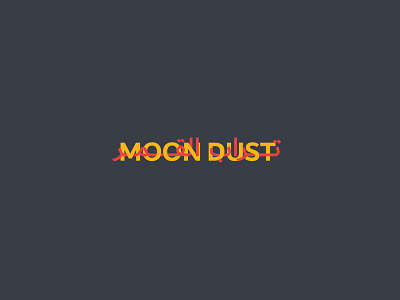 Moon dust branding creative design identity logo logodesign modern typography تصميم