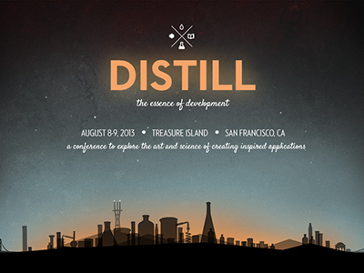 Distill 2013 branding branding conference distill illustration