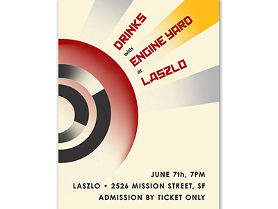 Laszlo Invite - print constructivist design print retro