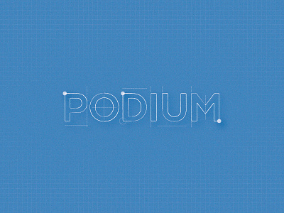 Podium Stroke blueprint design grid random shapes tshirt