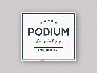 Podium Woven Label Hat Tags apparel hat label lehi podium tag utah woven