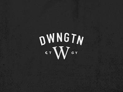 Downington Mk block logo mark simple wordmark