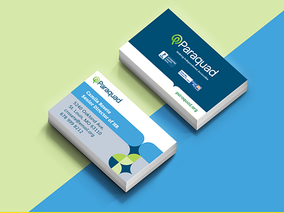 Paraquad Business Card adobe business card card graphic design indesign paper visual design