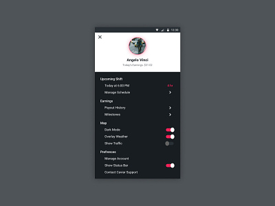 #DailyUIChallenge_007 | Settings Menu