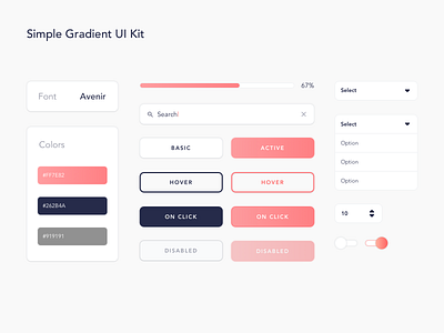 Simple Gradient UI Kit