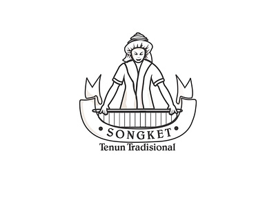 Songket Tenun Tradisional branding design graphic design illustration logo