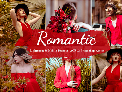 Romantic Lightroom Presets Mobile Filters Photoshop Actions love story