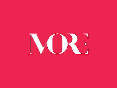 MORE Logo debut logo more simple