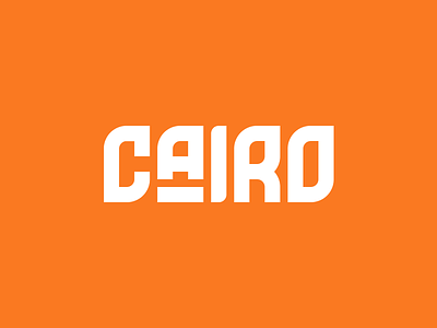 Cairo Logo branding cairo logo orange simple