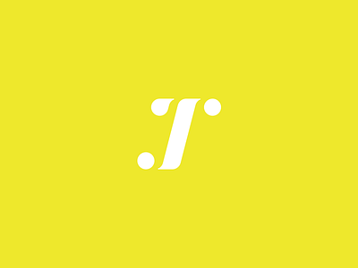 J.T Monogram branding combination jt logo monogram reduction simple yellow