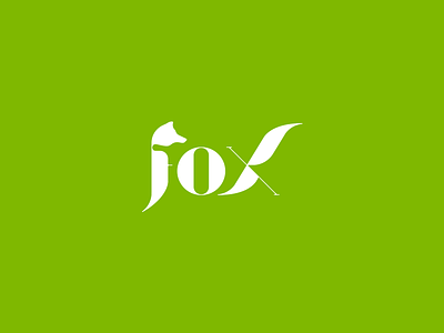Fox Logo - W.I.P combination fox green logo text wip wordmark work in progress