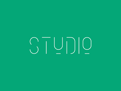 STUDIO Logo analog bar bistro blue branding logo simple studio