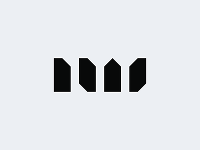 "NW" Concept by Jaimie Phillips black branding grey identity logo minimal modern n nw simple w white