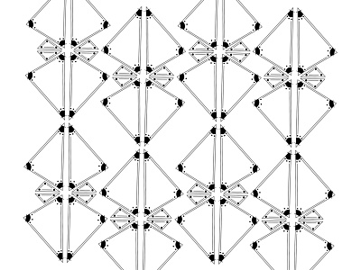 Kaleidoscope black dots geometry ink kaleidoscope lines pattern repetition shapes space triangles white
