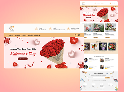 #DailyUI - 003 / Landing Page dailyui flower landingpage ui website