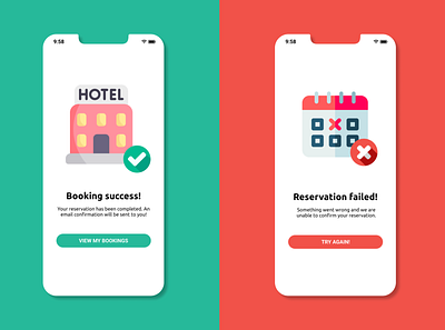 #DailyUI - 011 / Flash Message app booking dailyui figma flash message hotel ui uidesign ux uxdesign