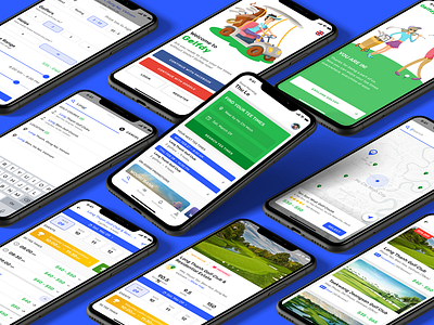 Golfdy App Concept app golf golfdy golfer tee time tee times ui uiux ux van nguyen