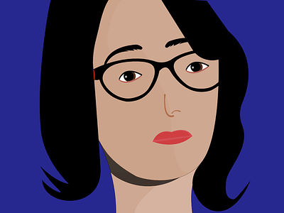 Illustration of a woman affinity designer face illustration vector vector art