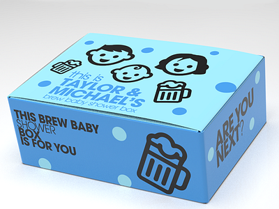 Baby Shower Box Design app baby baby shower box design illustration