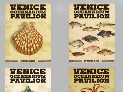 Venice Oceanarium Pavilion poster app art branding cool design illustration ios logo nyc poster