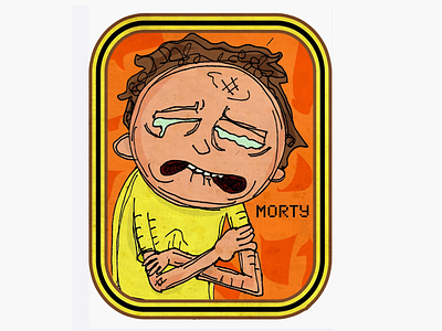 Sad Morty amazon t shirts app art branding cool design illustration ios logo poster rick and morty